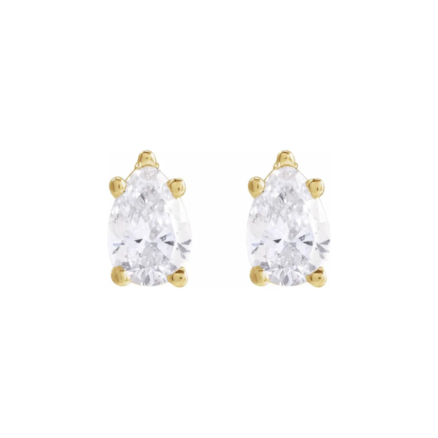 Pear-Shaped Lab-Grown Diamond Earrings