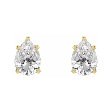 Pear-Shaped Lab-Grown Diamond Earrings