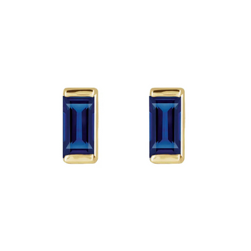 SAMPLE Sapphire Baguette Earrings