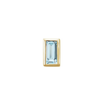 SAMPLE Blue Topaz Baguette Earring (Single)