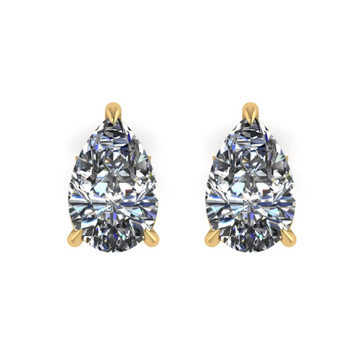 4CT Pear-Shaped Lab-Grown Diamond Studs