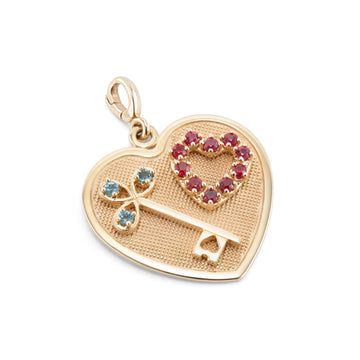 Sweetheart Charm - Dolce Amore Heirlooms, LLC - Charms