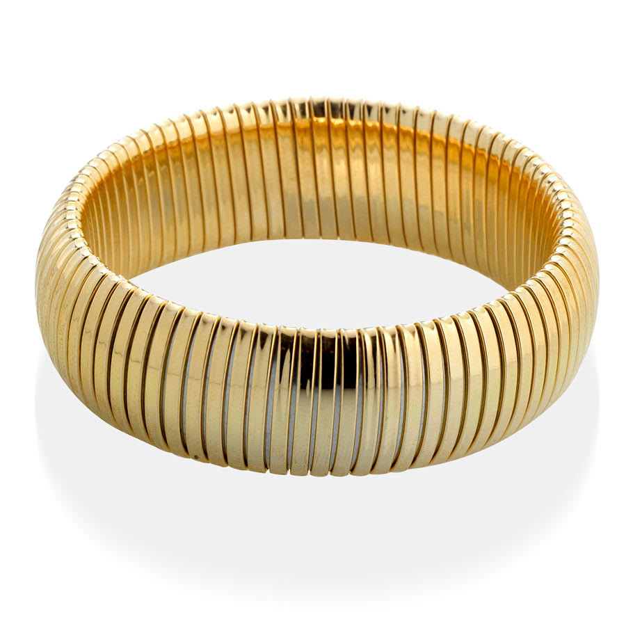 Tubogas Domed Gold Bracelet