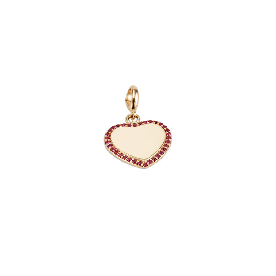 Dolce Amore Tu Es Belle Ruby Charm - Dolce Amore Heirlooms, LLC - Charms